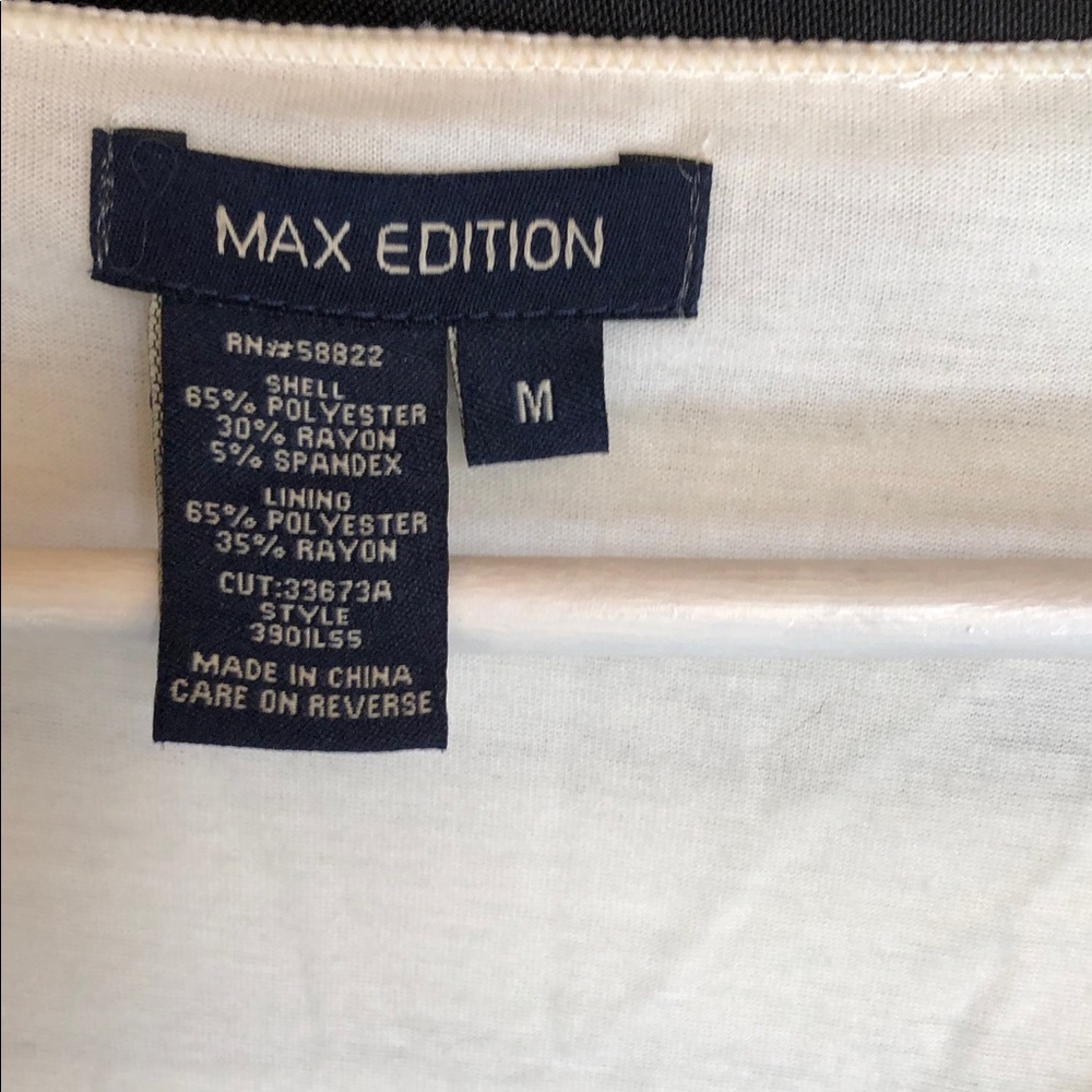 Max Studio Cream Textured Mini Dress - Picture 2 of 4